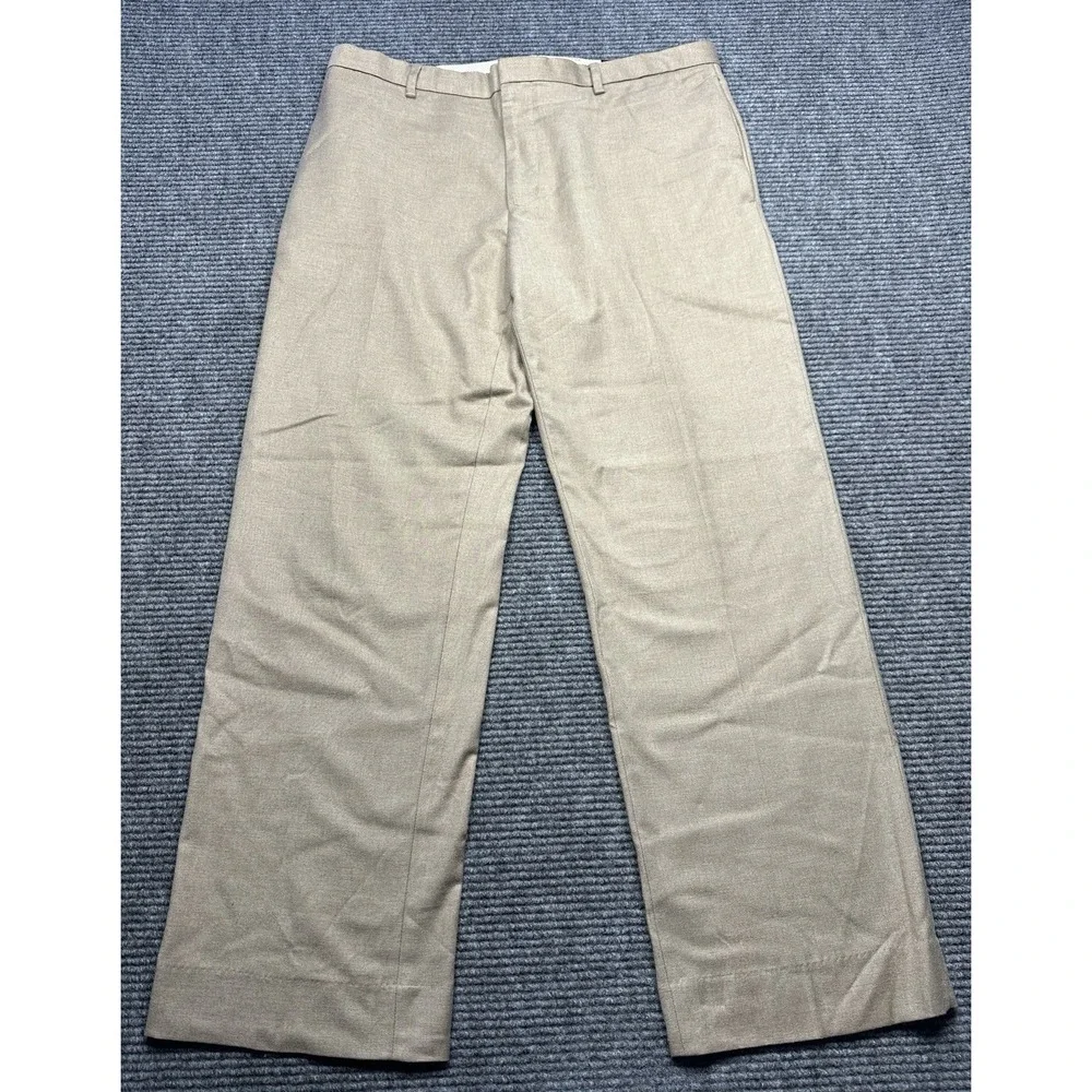Banana Republic Pants‎ Mens 35x30 Beige Dress Slacks Stretch Flat Front Office